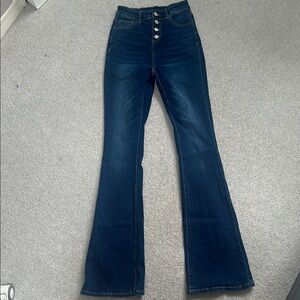 Women's Blue Flared Jeans